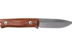 Couteau LionSteel B40.ST lame 10,3cm manche en bois de santal + étui en cuir