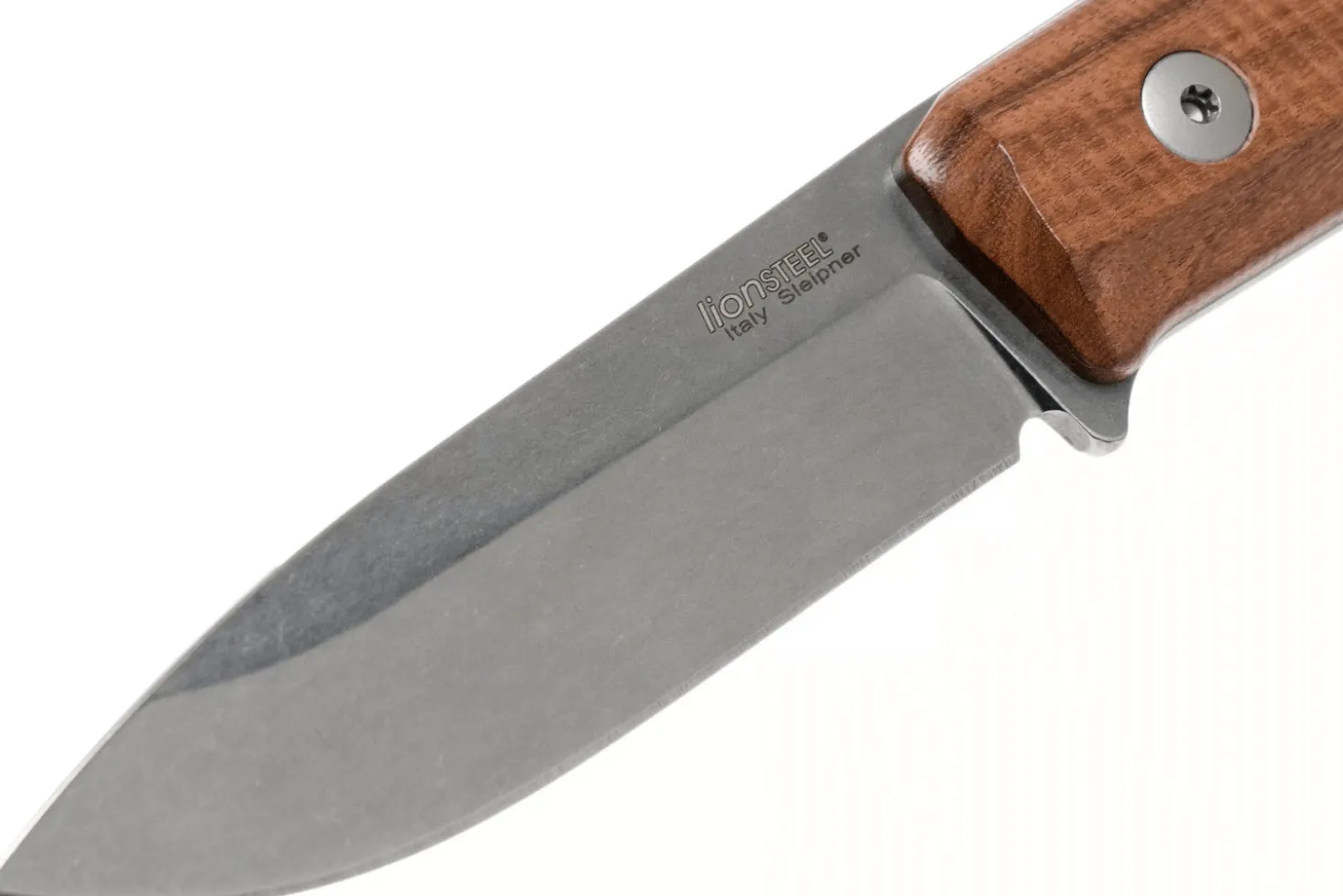 Couteau LionSteel B40.ST lame 10,3cm manche en bois de santal + étui en cuir