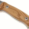 Couteau LionSteel M5.UL lame 11,5cm manche en bois d'olivier + étui en cuir