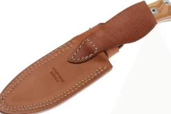 Couteau LionSteel M5.UL lame 11,5cm manche en bois d'olivier + étui en cuir