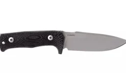 Couteau LionSteel T5.MI lame 12,8cm manche en micarta noir + étui en cuir