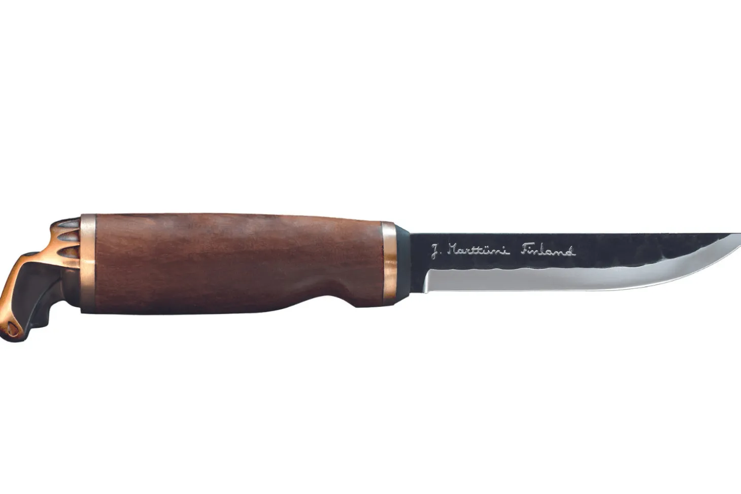 Couteau Marttiini Antler 546012 lame carbone 11cm manche bouleau + étui/coffret cadeau