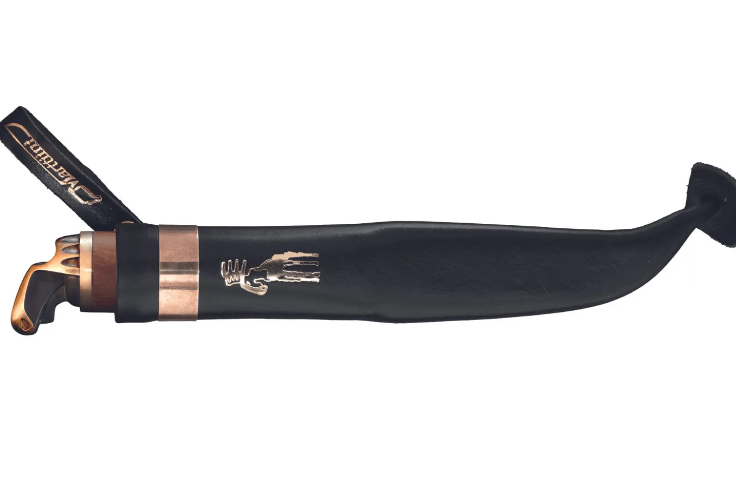 Couteau Marttiini Antler 546012 lame carbone 11cm manche bouleau + étui/coffret cadeau