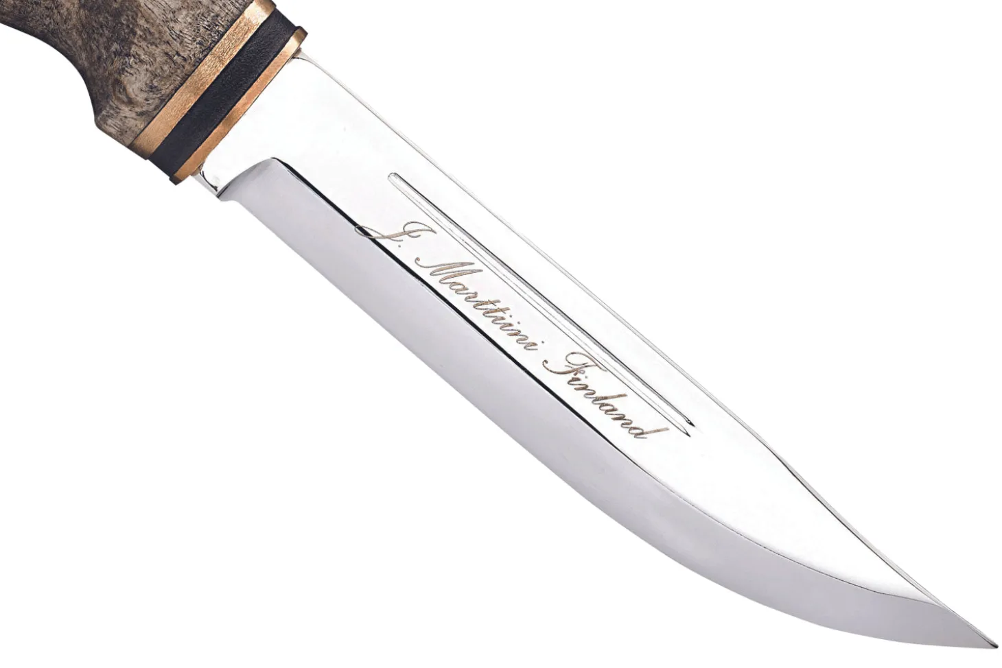 Couteau Marttiini Wild Boar 546013 lame carbone 11cm manche bouleau + étui/coffret cadeau