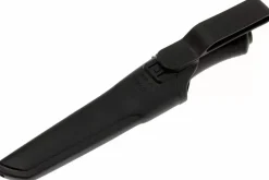 Couteau Mora Bushcraft 10791 lame noire carbone 10,9cm manche caoutchouc noir + étui