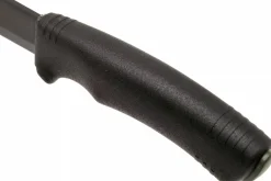 Couteau Mora Bushcraft Survival 11742 lame noire carbone 10,9cm manche caoutchouc noir avec allume feu + étui