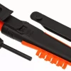 Couteau Mora Bushcraft Survival 12051 lame inox 10,9cm manche caoutchouc orange avec allume feu + étui