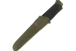 Couteau Mora Companion MG 11827 lame inox 10,4cm manche caoutchouc noir/kaki + étui