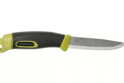 Couteau Mora Companion Spark 13570 lame inox 10,4cm manche caoutchouc vert avec pierre à feu + étui