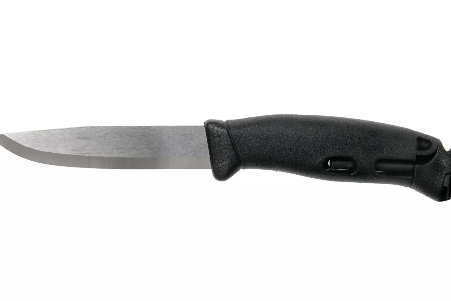 Couteau Mora Companion Spark 13567 lame inox 10,4cm manche caoutchouc noir avec pierre à feu + étui