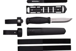 Couteau Mora Garberg Multi-Mount 12642 lame inox 10,9cm manche polyamide noir + étui