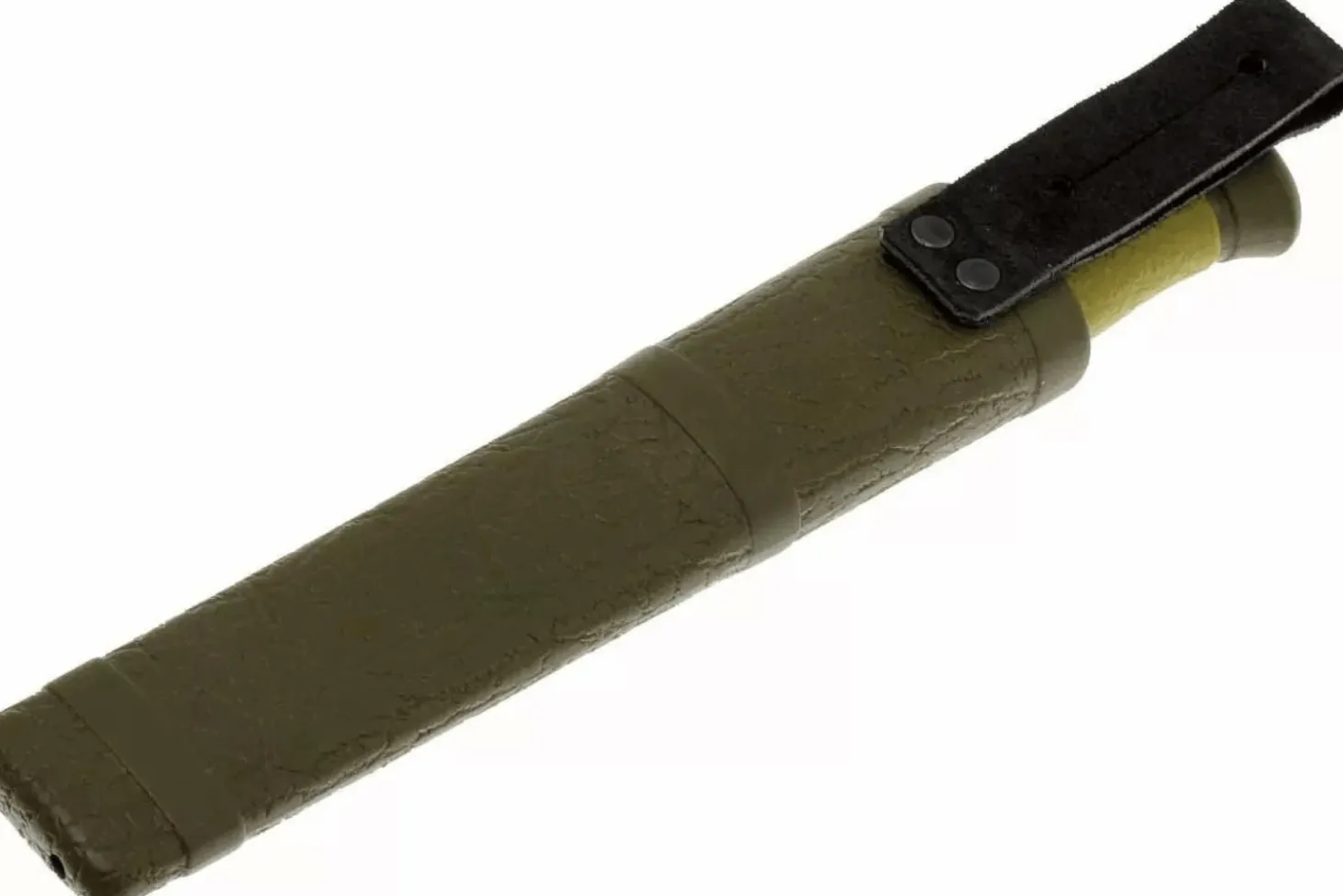 Couteau Mora 2000 10629 lame inox 10,9cm manche caoutchouc vert + étui