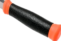 Couteau Mora 2000 12057 lame inox 10,9cm manche caoutchouc noir/orange + étui