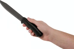 Couteau Mora Pathfinder Noir 12355 lame carbone 17,2cm manche polypropylène noir + étui