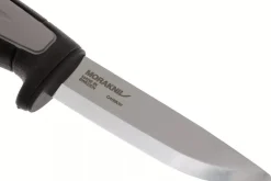 Couteau Mora Pro Robust 12249 lame carbone 9,1cm manche caoutchouc gris + étui