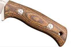 Couteau Muela Tuareg 10G 9334 lame 10cm manche en micarta jute marron et moutarde + étui en cuir