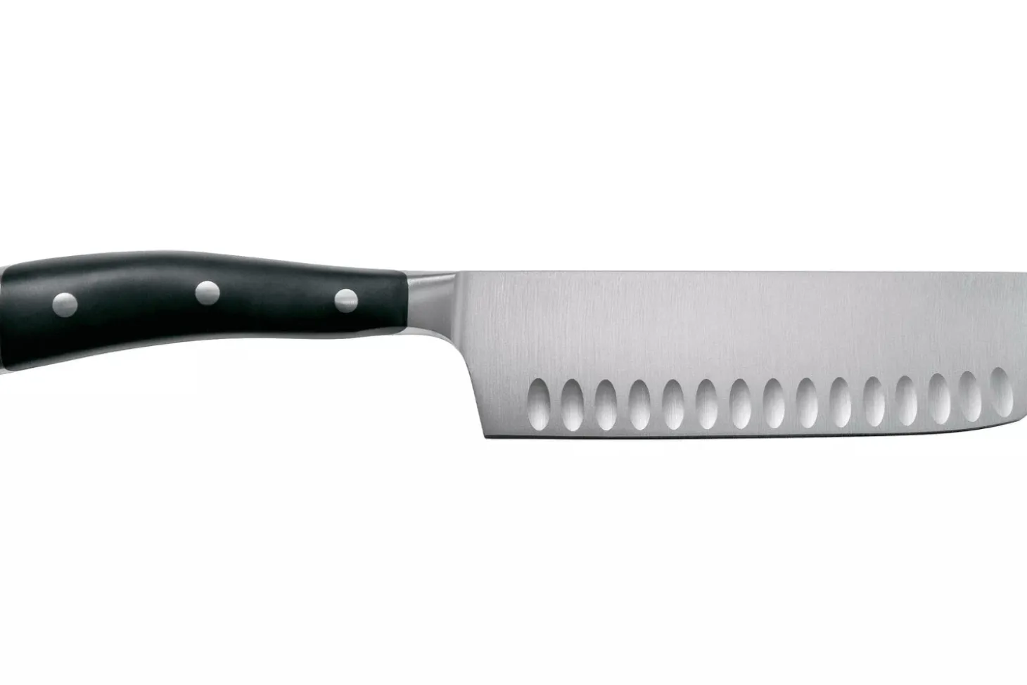 Couteau nakiri Classic Ikon Wüsthof forgé lame alvéolée 17cm