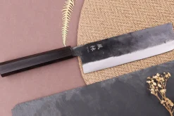Couteau nakiri 16,5cm japonais artisanal Yuzo Shinju BS2