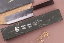 Couteau nakiri 16,5cm japonais artisanal Yuzo Shinju BS2