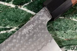 Couteau nakiri 16,5cm japonais artisanal Yu Kurosaki Kokusen AS martelé