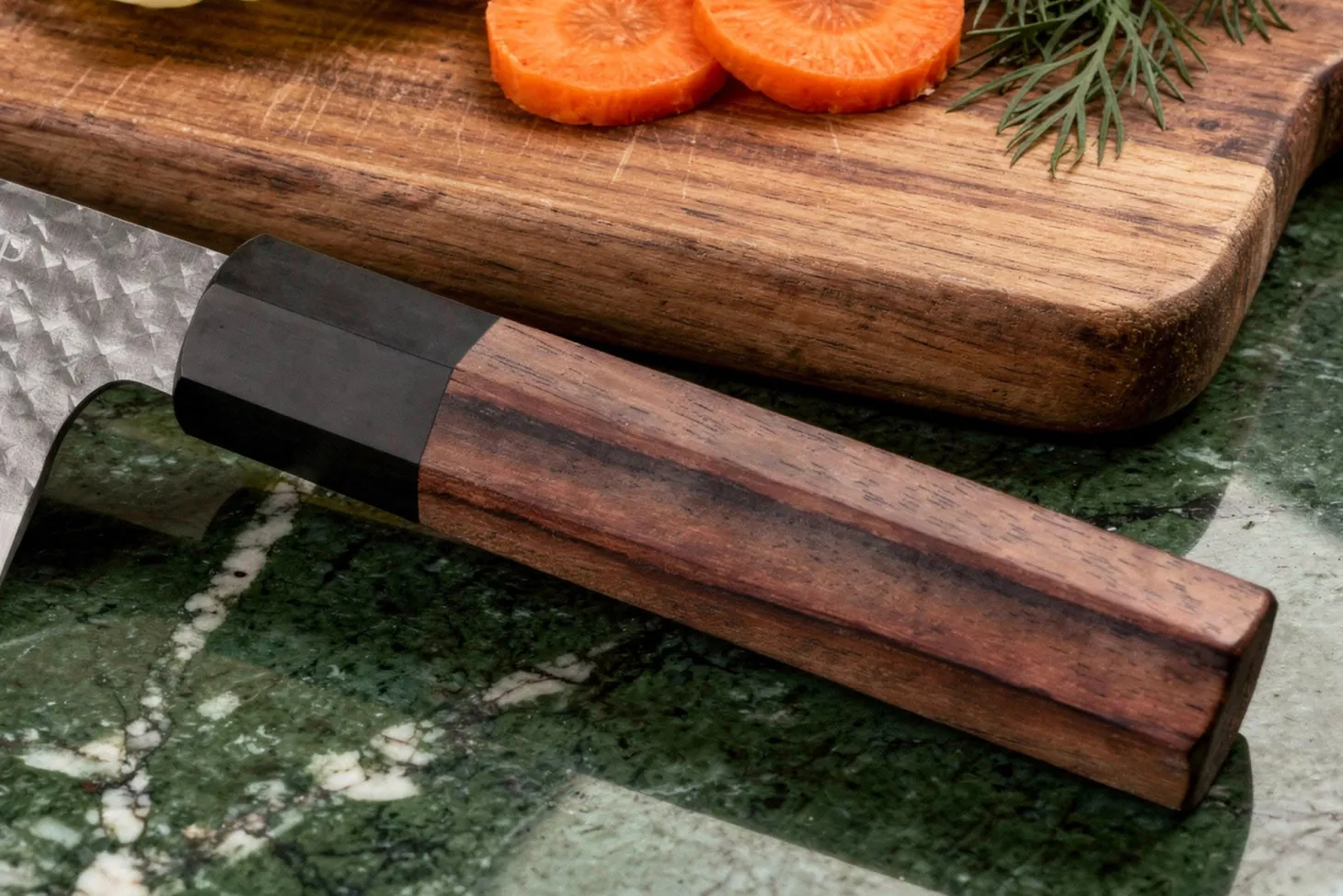 Couteau nakiri 16,5cm japonais artisanal Yu Kurosaki Kokusen AS martelé