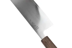 Couteau nakiri 16cm japonais artisnal Wusaki Hikari SLD manche bubinga