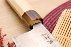 Couteau nakiri 16,5cm japonais artisanal Yuzo Haruto Damas