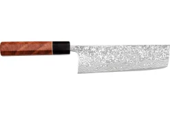 Couteau nakiri 16,5cm japonais artisanal Masashi Yamamoto SLD damas