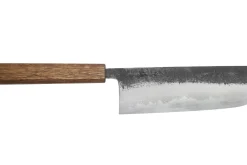 Couteau nakiri 16,5cm japonais artisanal Hado Sumi B1D manche en chêne