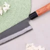 Couteau nakiri 16,5cm japonais artisanal Masashi Yamamoto BS1 Black Nashiji