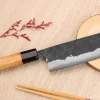 Couteau nakiri 16,5cm japonais artisanal Yoshimune par Kawamura Black WS2