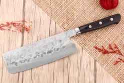 Couteau nakiri 16,5cm japonais artisanal Fujiwara Maboroshi