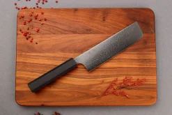 Couteau nakiri 18cm japonais artisanal Yuzo Kurogane Damas VG10