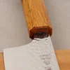 Couteau nakiri 17cm japonais artisanal Wusaki Yaketa VG10 damas chêne brûlé
