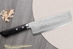 Couteau nakiri 16,5cm japonais artisanal Masutani VG10 Damas