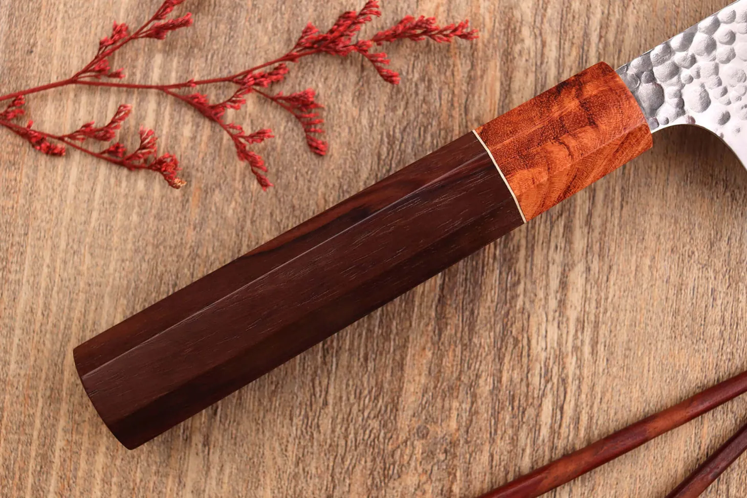 Couteau nakiri 17cm japonais artisanal Yuzo Akira Tsuchime VG10