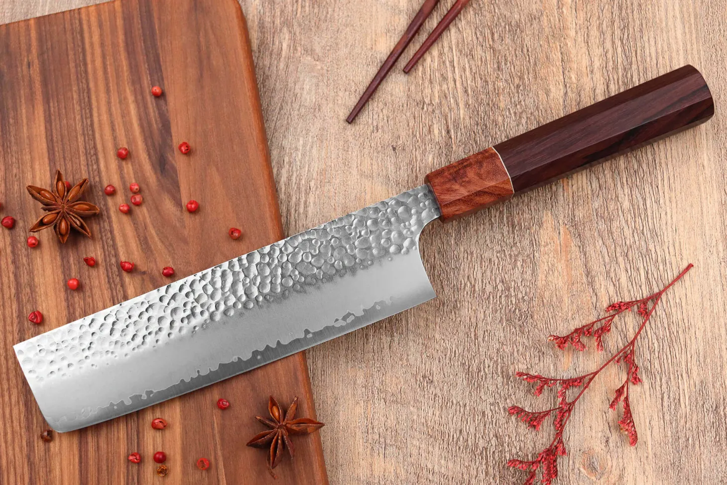 Couteau nakiri 17cm japonais artisanal Yuzo Akira Tsuchime VG10