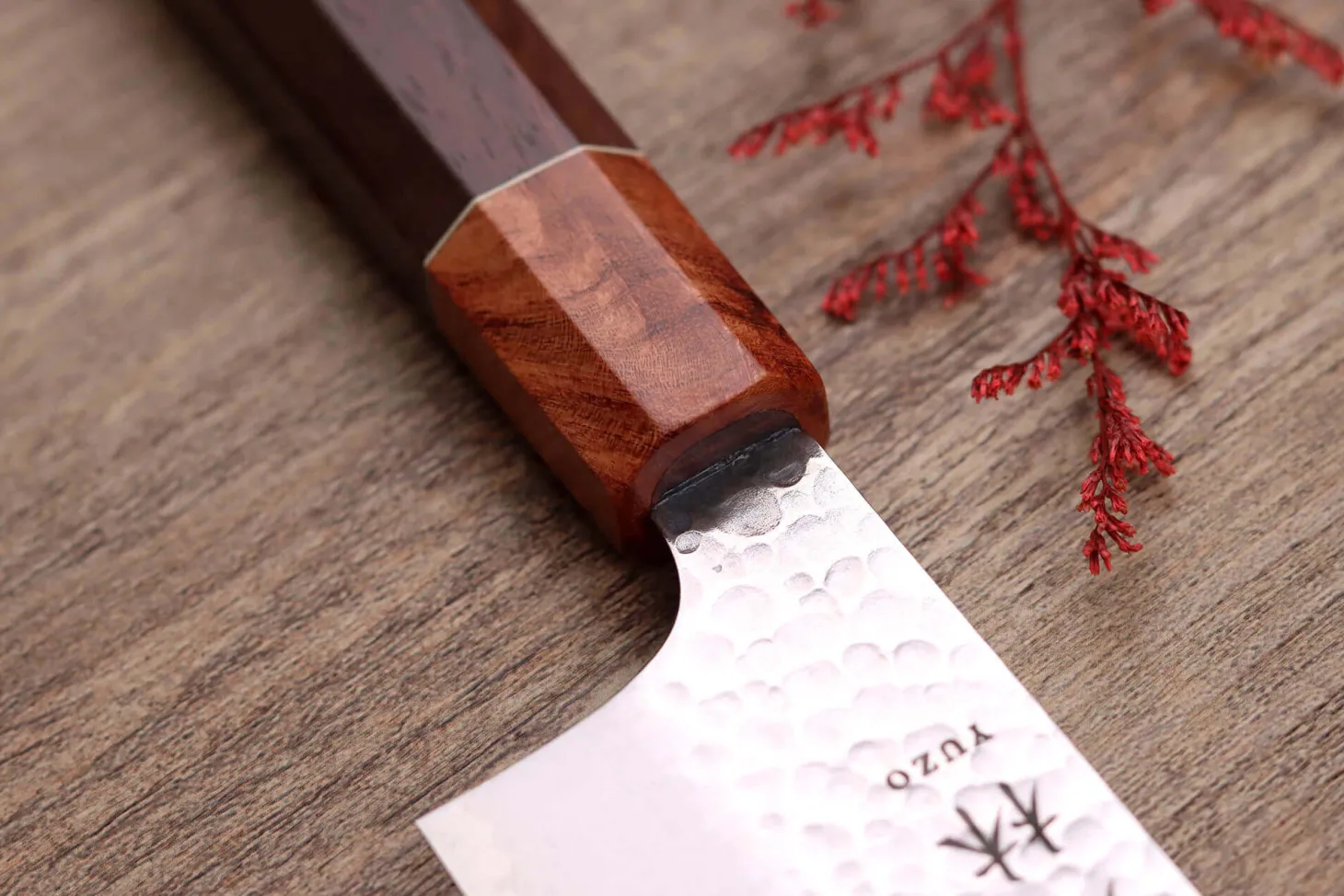 Couteau nakiri 17cm japonais artisanal Yuzo Akira Tsuchime VG10