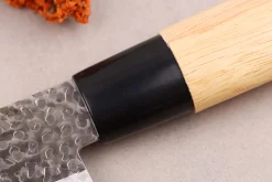 Couteau nakiri 17cm japonais Satake Cutlery Tsuchime en magnolia