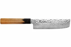 Couteau nakiri 16cm japonais Sakai Takayuki Kashi Urushi VG10 damas