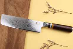 Couteau nakiri 17cm Kutoyama damas pakka rainbow