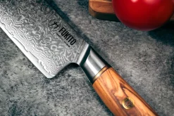 Couteau nakiri Fukito Olive Damas 14Cr 17cm