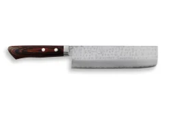 Couteau nakiri japonais artisanal Masutani 16.5cm martelé