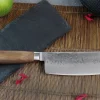 Couteau nakiri japonais artisanal Wusaki Nogami BS2 15cm manche en noyer