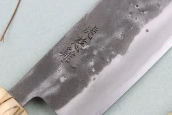 Couteau nakiri japonais artisanal Wusaki Nakata Erable BS2 16,5cm manche érable