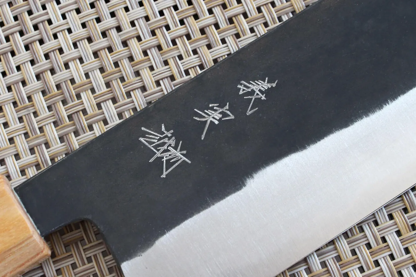 Couteau nakiri japonais artisanal Yoshimi Kato AS Brut 16,5cm