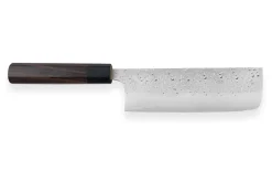 Couteau nakiri japonais artisanal martelé Yu Kurosaki Shizuku 16.5cm acier SG2