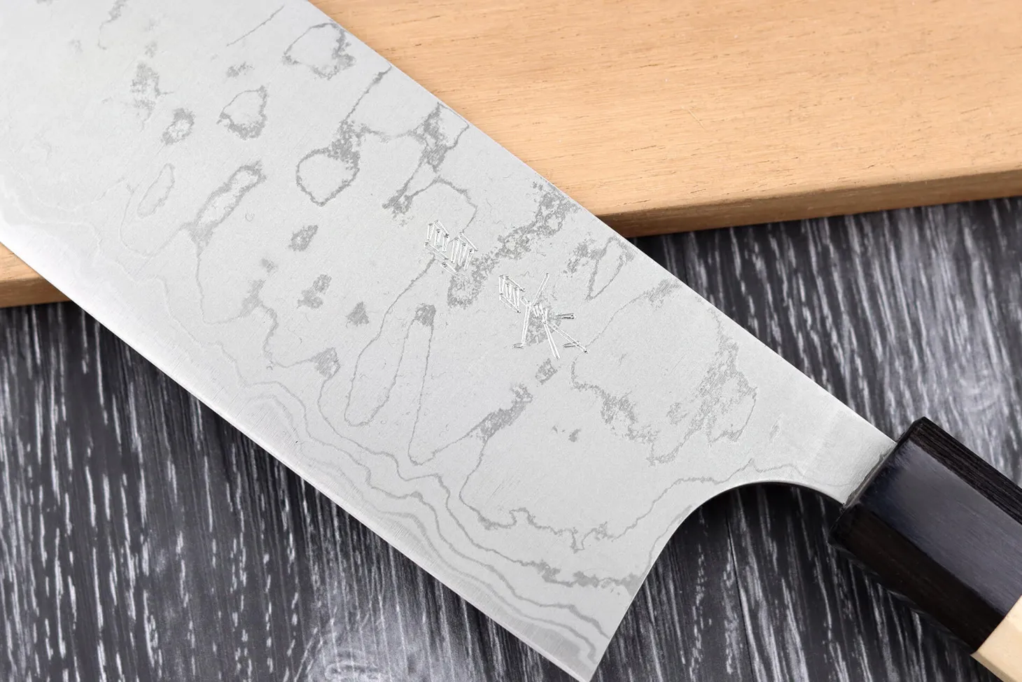 Couteau nakiri japonais artisanal Masakage Shimo 16,5cm Shirogami