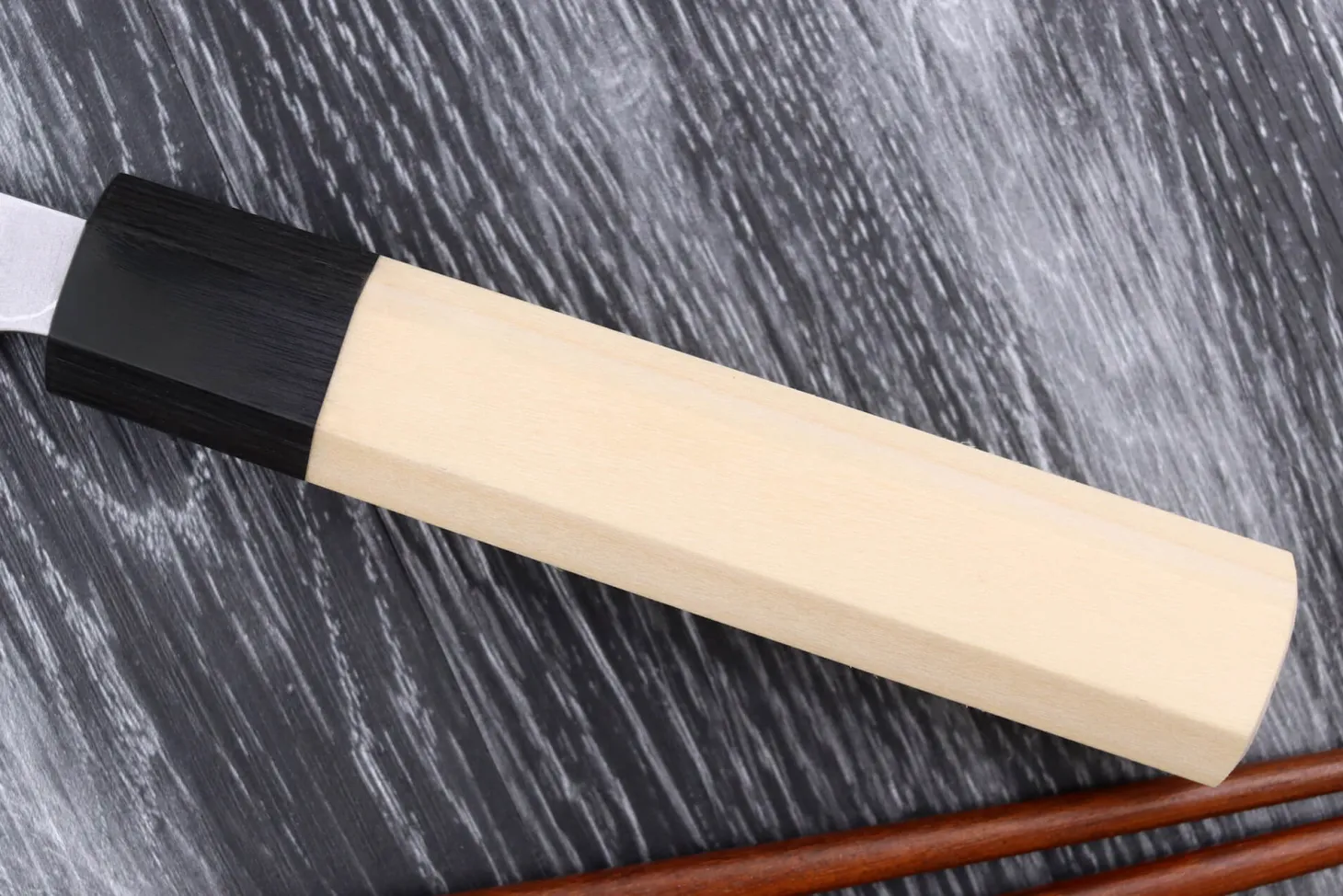 Couteau nakiri japonais artisanal Masakage Shimo 16,5cm Shirogami