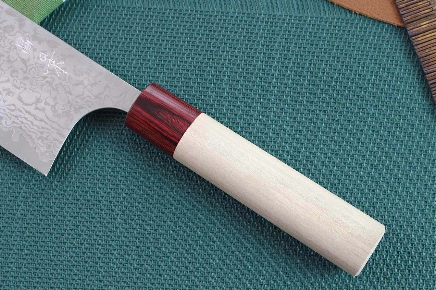 Couteau nakiri japonais artisanal Masakage Kiri 16.5cm damas 49 couches